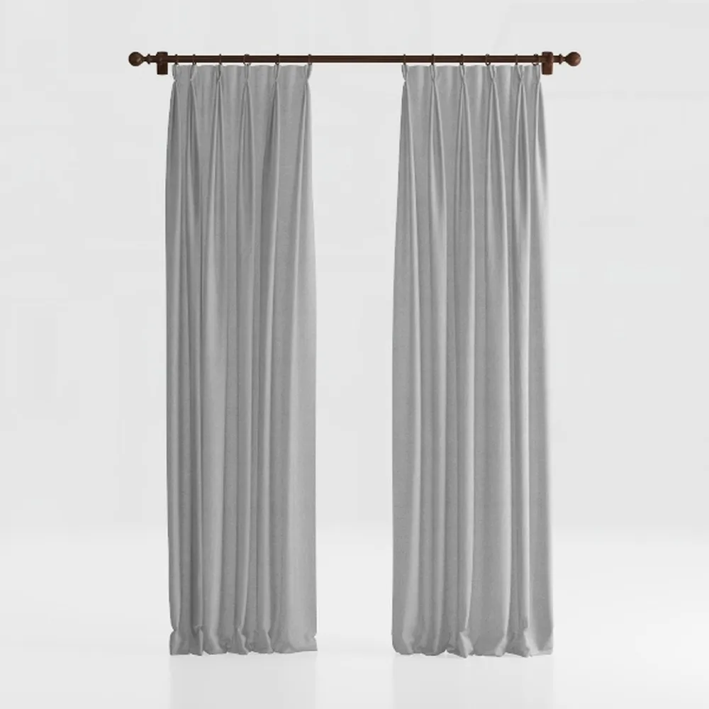 SMILETIME Green 96 in Long Velvet Curtains with 