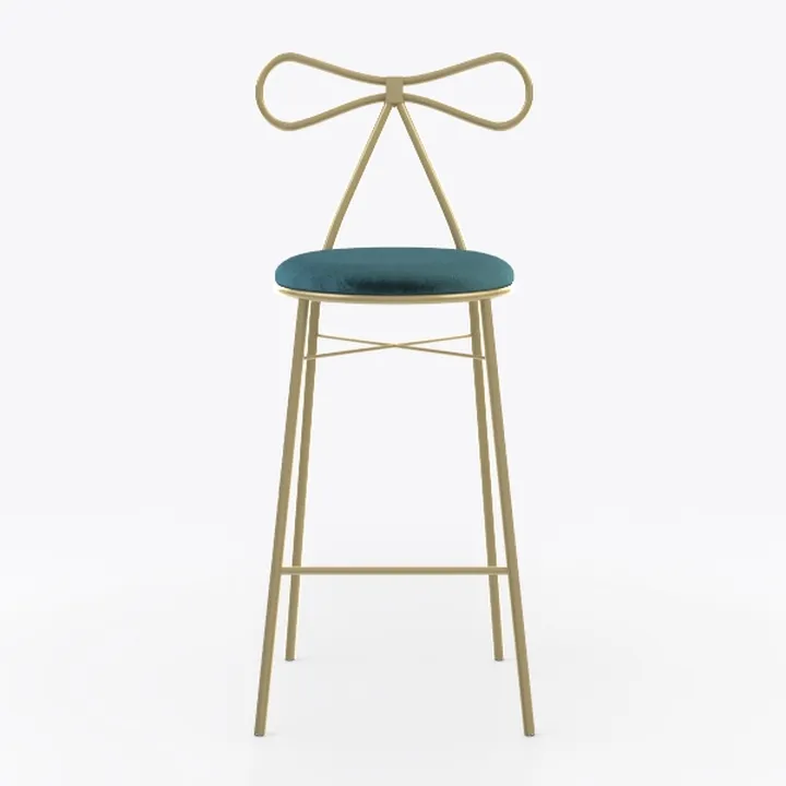 Vanity Stool Chair, Cute Girls Bow Knot Backrest