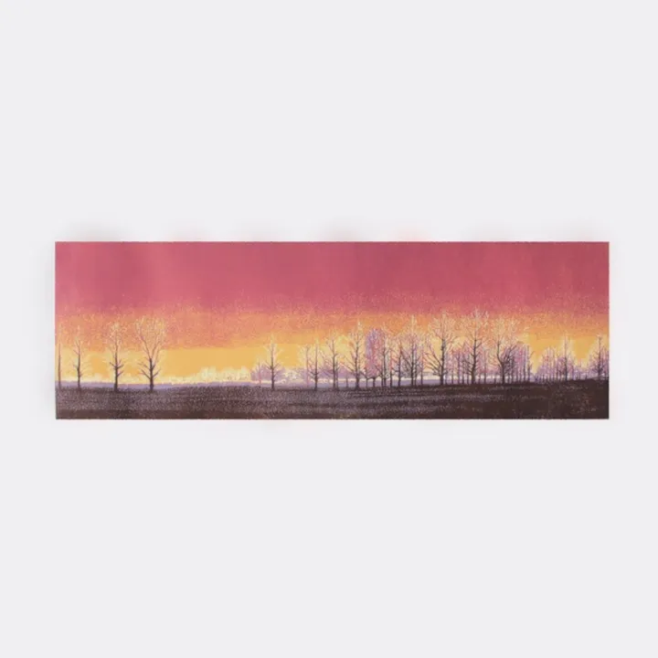 Handmade Abstract Red Gray Oil Painting, Thick