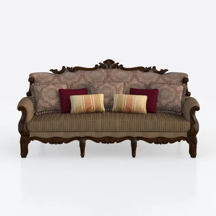 Acme Nayla Fabric Floral Upholstered Rolled Arms S