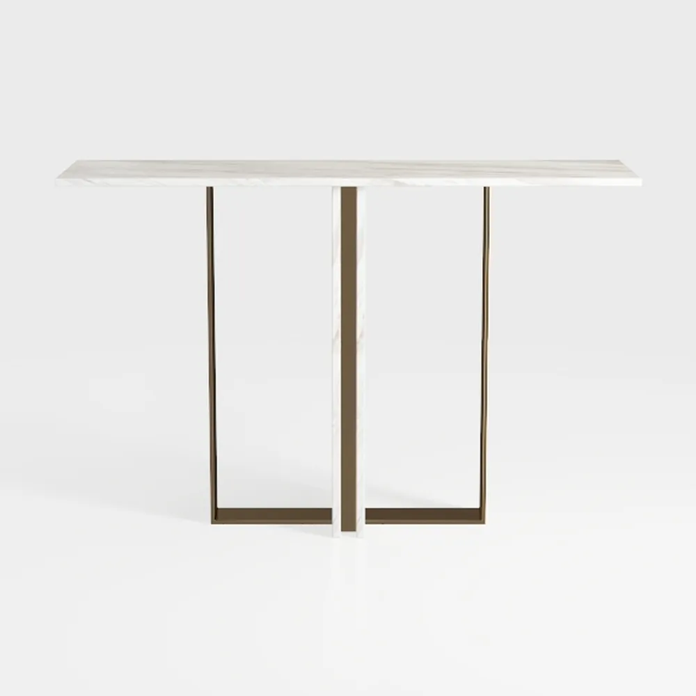 FurnitureR Computer Desk with Metal Frame 47.2 inc