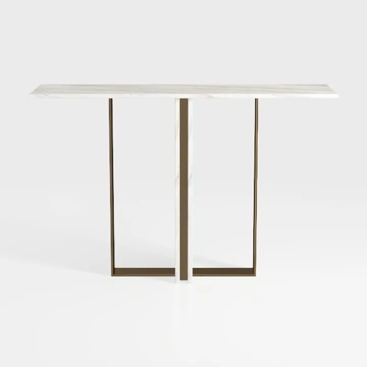 FurnitureR Computer Desk with Metal Frame 47.2 inc