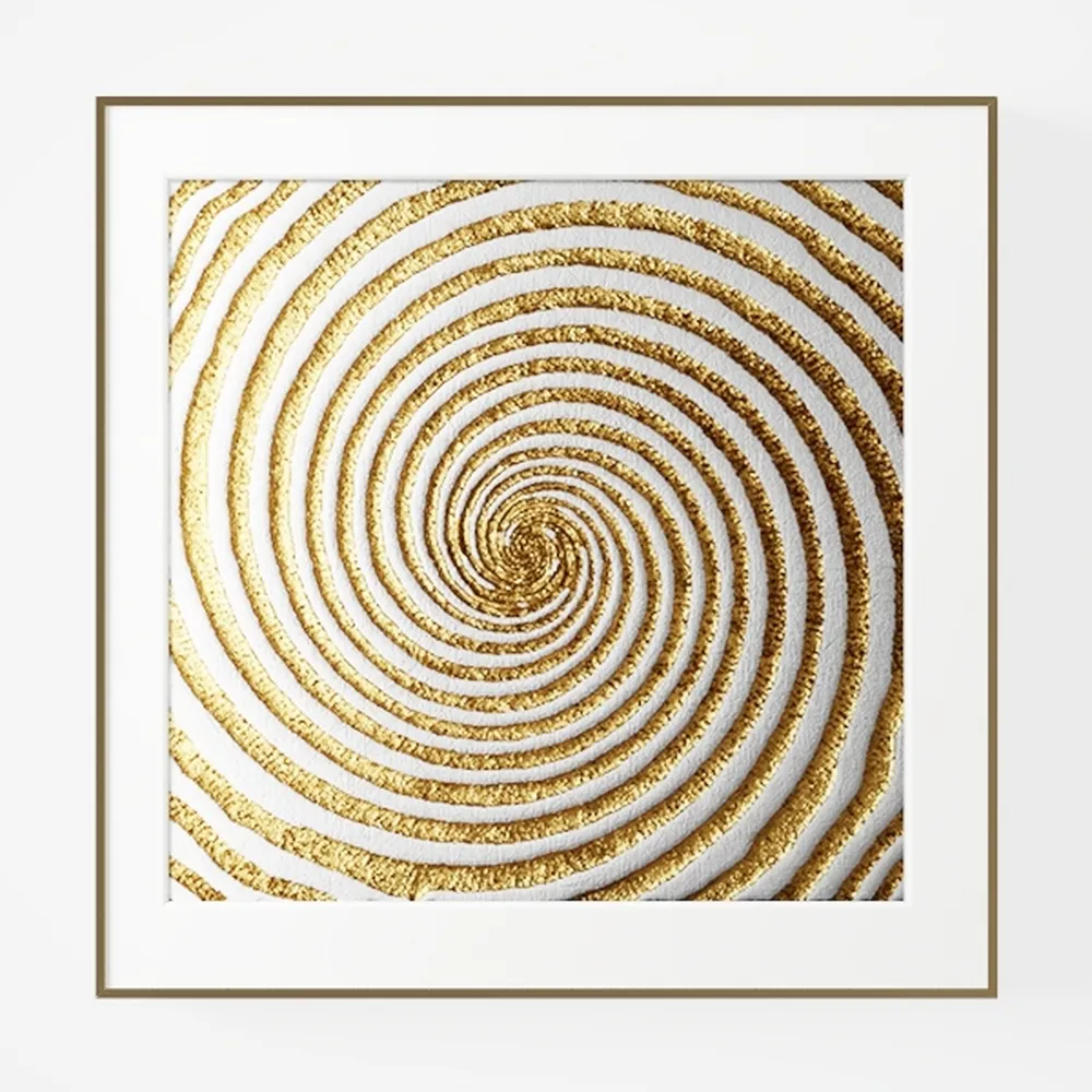 Abstract Art Oil Paintings on Canvas metal golden