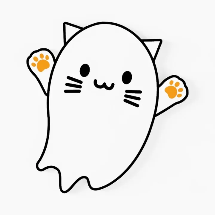 Halloween Cat Ghost Decorations 
