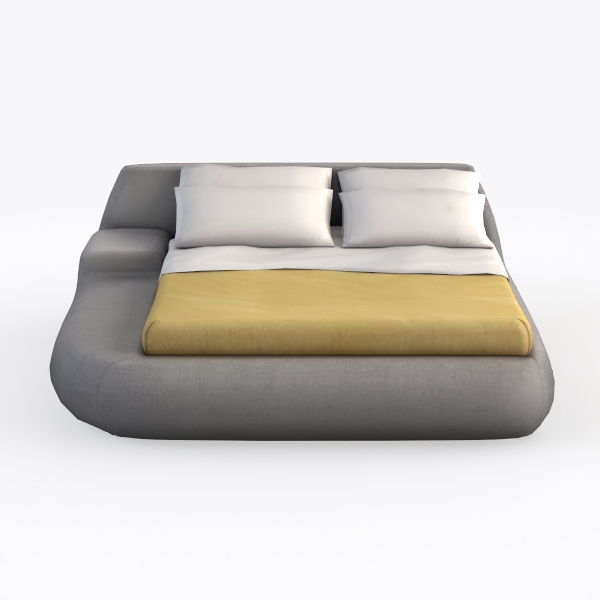 86.6&quot; Convertible Sofa Bed with Removable Backrest