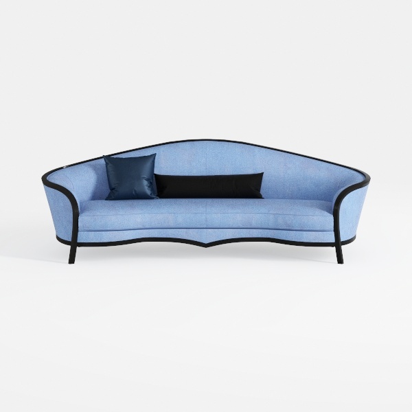 Moe&#39;s Home Collection Bria Sofa Fabric Blue