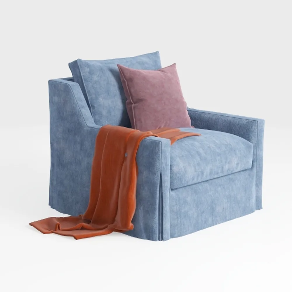 NUGYK Oversized Swivel Armchair 40”Single Sofa Lou