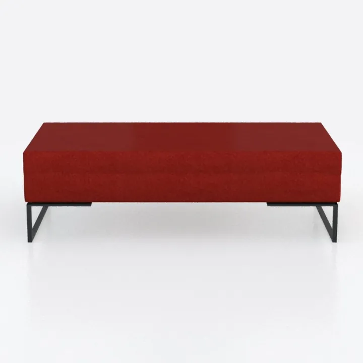Emma Red Upholstered Ottoman