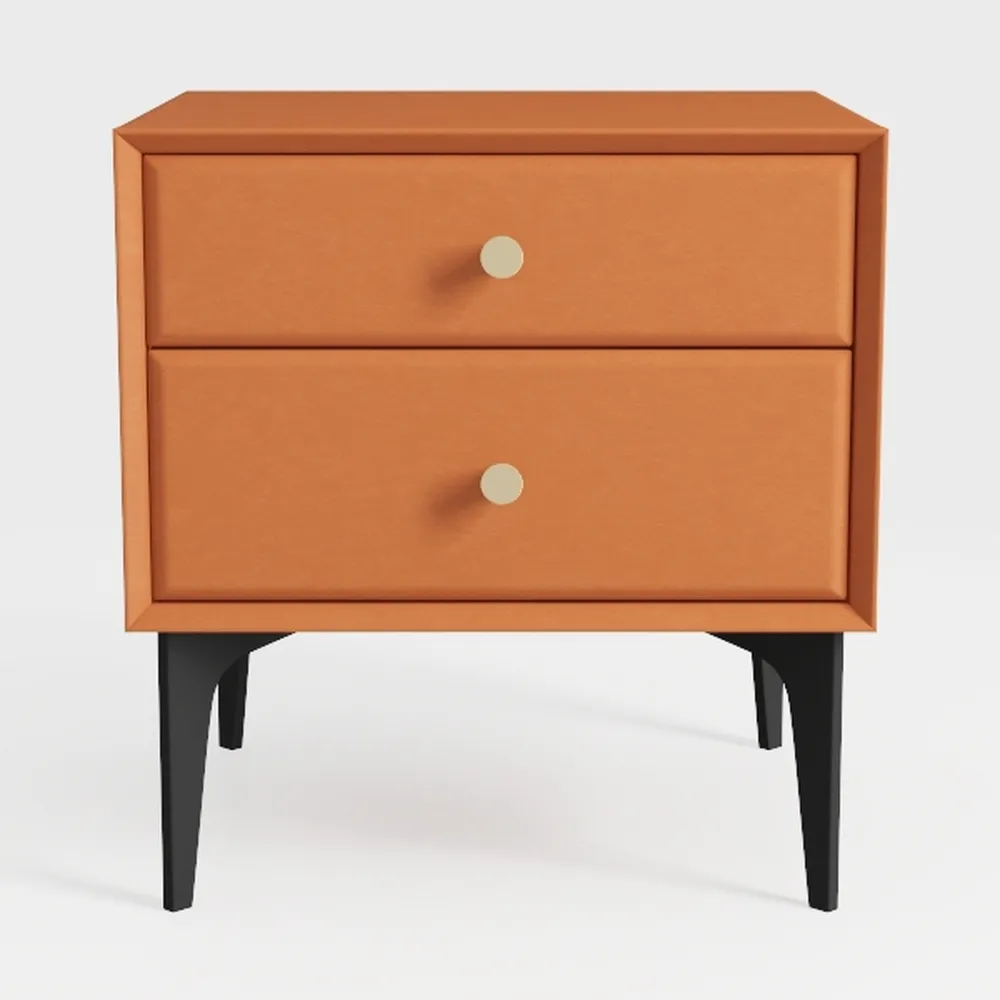 TISTIK Nordic Bedside Table Set of 2 Wooden