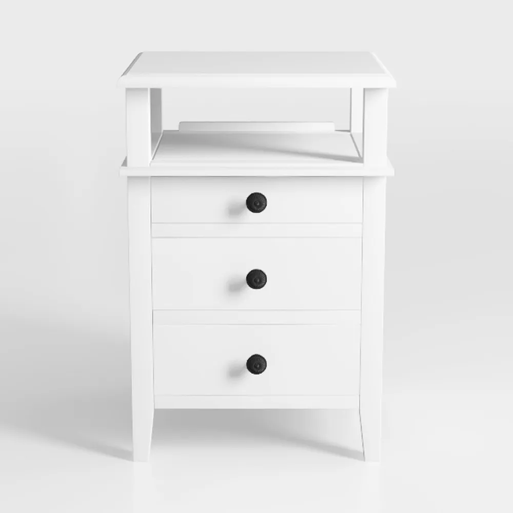 Snack Table Solid Wood Small Cabinet Storage