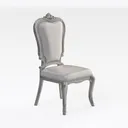 Upholstered Dining Chairs Set of 2 for Kitchen and Right 45 Degree View