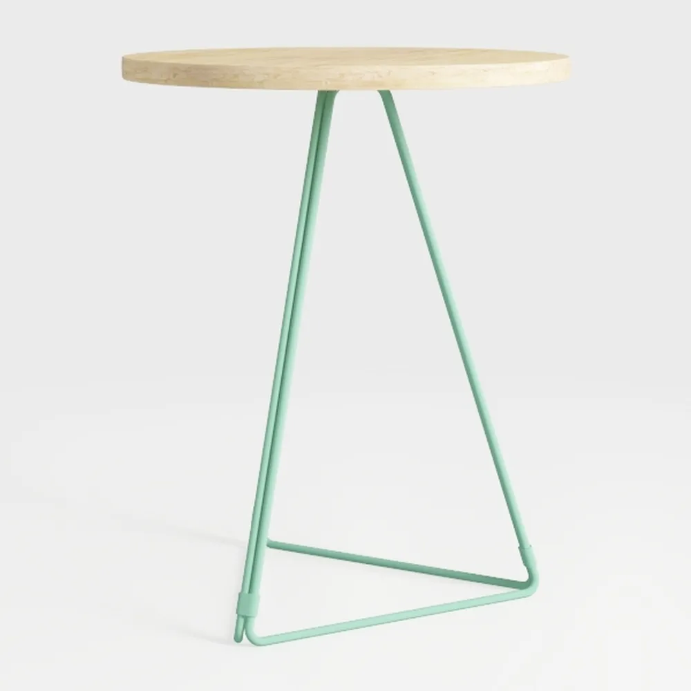 PHI VILLA Outdoor Side Table,Rattan Patio Side