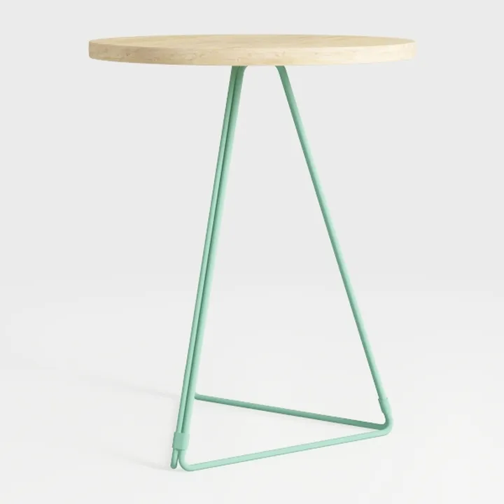 PHI VILLA Outdoor Side Table,Rattan Patio Side