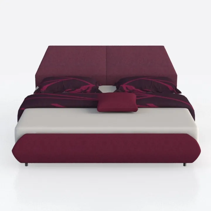 WHOJA Poltrona Imbottita con Divano Letto Singolo Casual Pieghevole Cotone e Lino Naturali Comodo e Traspirante Schienale Regolabile Soggiorno Camera da Letto Meditation Chair (Color : Wine Red)