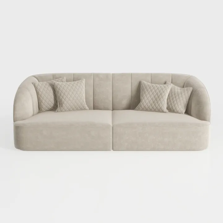89" Oversized Boucle Sofa Couch, Modern Upholstere