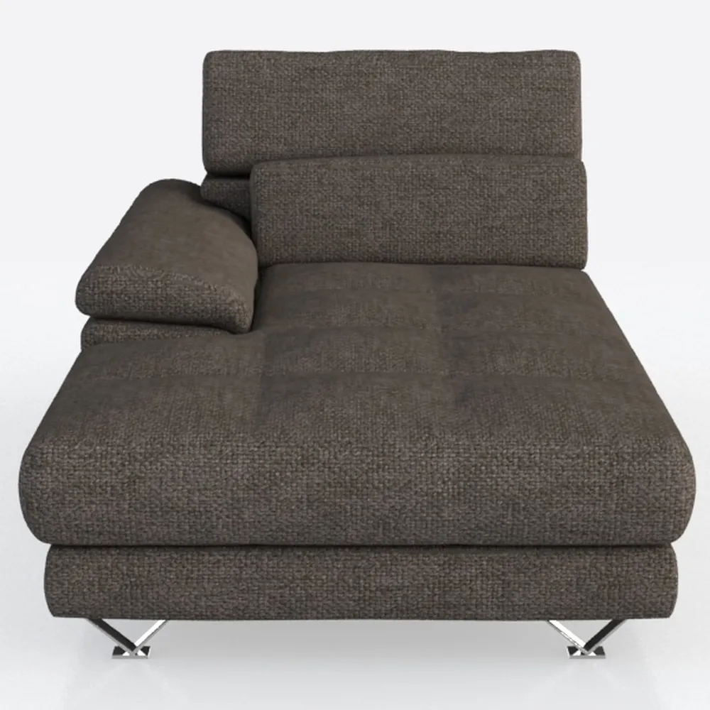 Pangea Home Sloan Right Arm Facing Brown Fabric