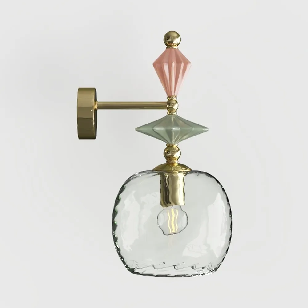 Pathson 2 Lights Globe Wall Sconces Brass Finish