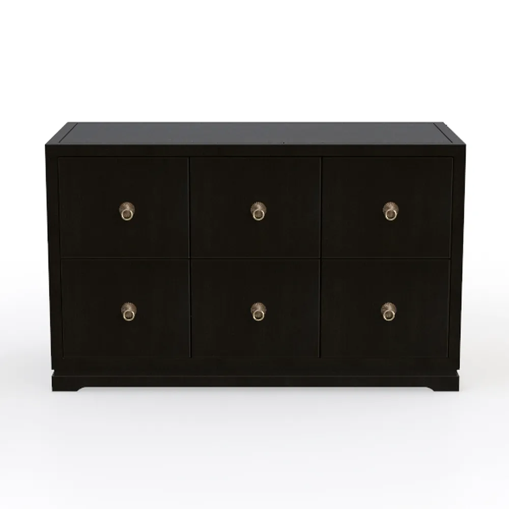 Dresser for Bedroom with LED Lights & Power Outlet