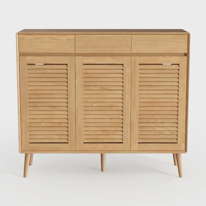Furnideco 6 Drawer Rattan Dresser for Bedroom