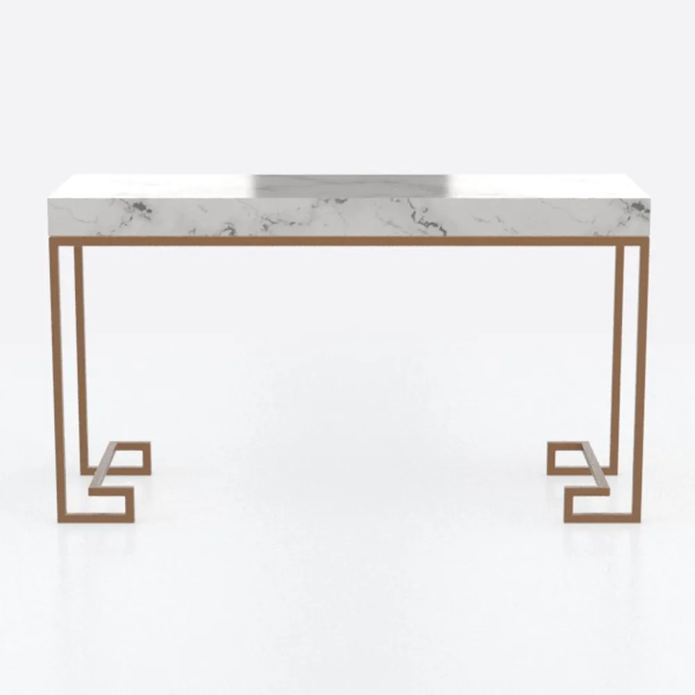 SEI Furniture Kamblemore Faux Marble Writing Desk 