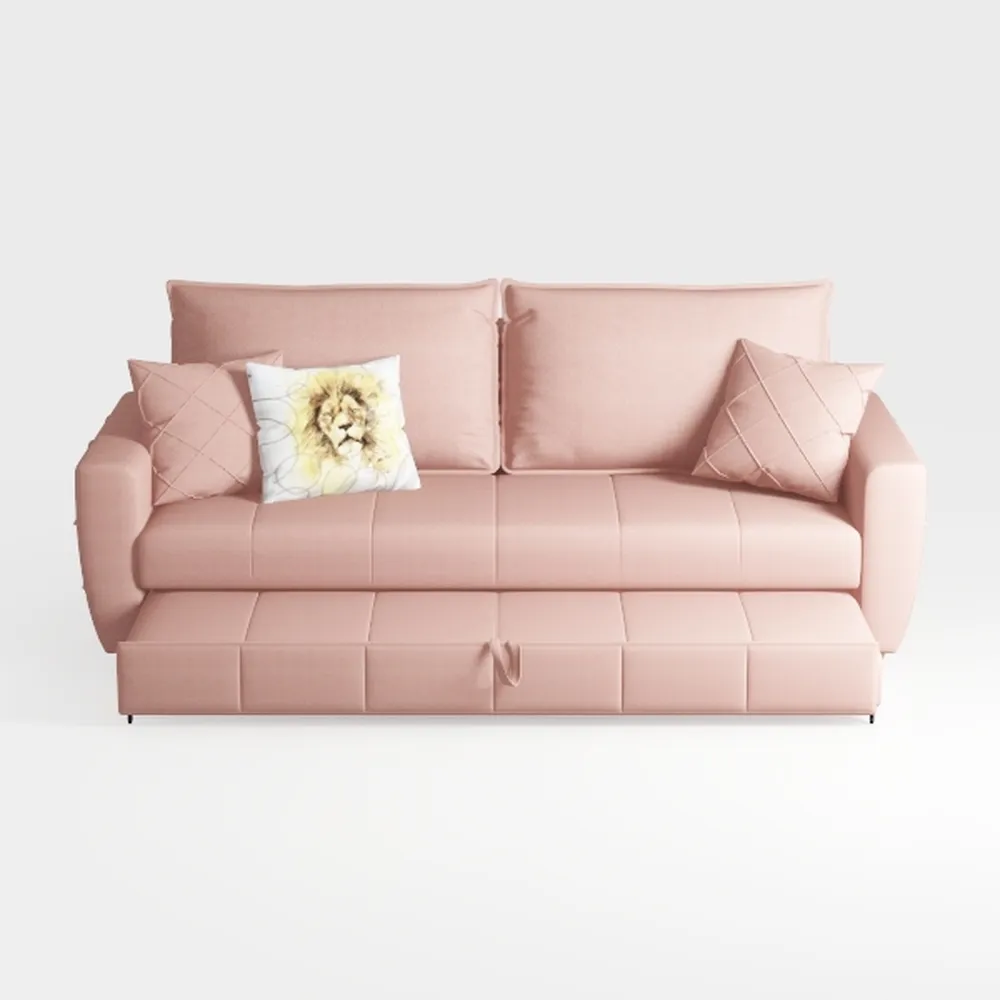 57-Inch Velvet Full Size Sleeper Sofa Couch with