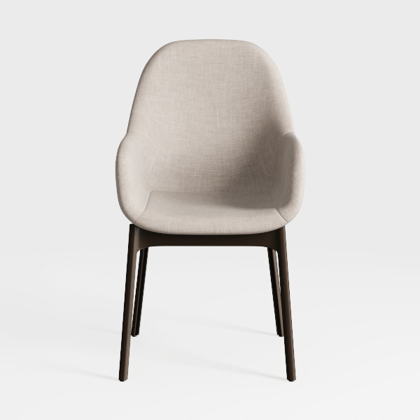 Upholstered Leather Dining Chair Set of 2,Grey