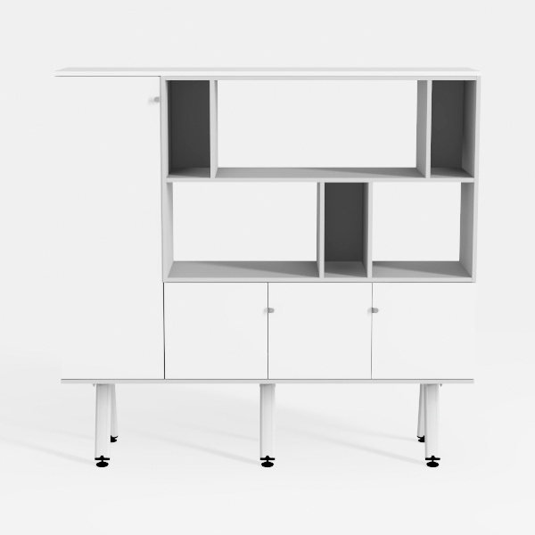 Horizontal Bookshelf Bookcase,6 Cube Storage