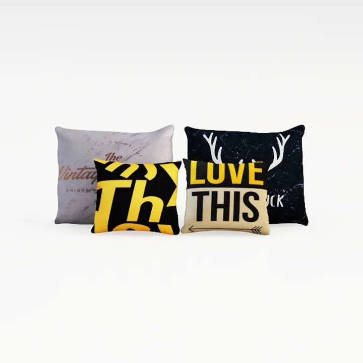 Bonhause Purple Gold Marble Throw Pillow Covers