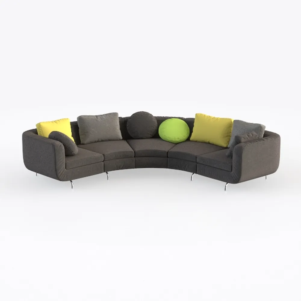 FRITHJILL Modern Sectional Sofa, 112-Inch Curved C