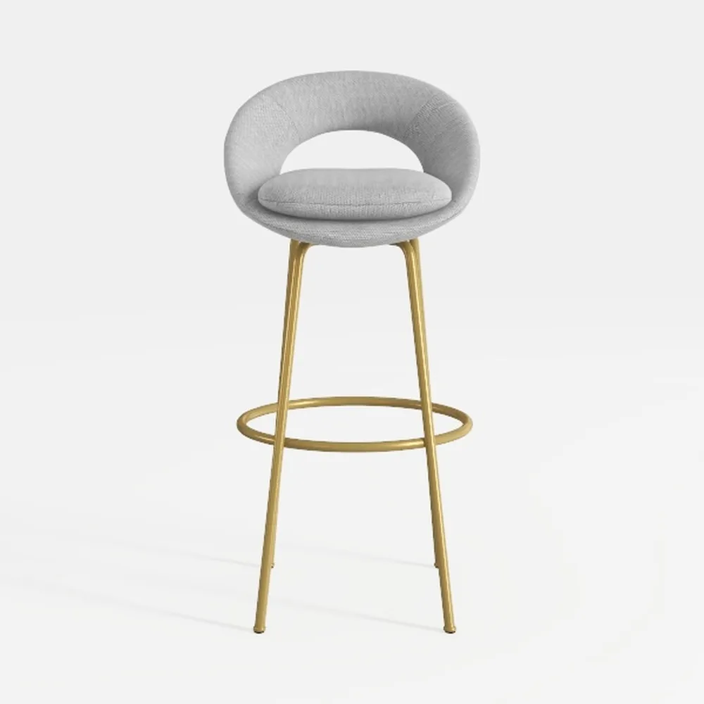 ROOMTEC Swivel Vanity Chair with Back, Upholstered