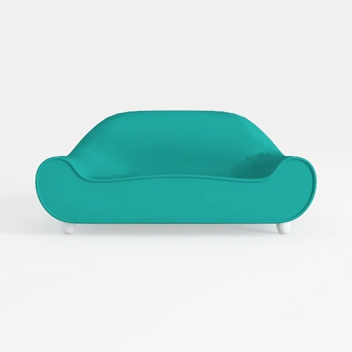 Moe's Home Collection Bria Sofa Fabric Blue