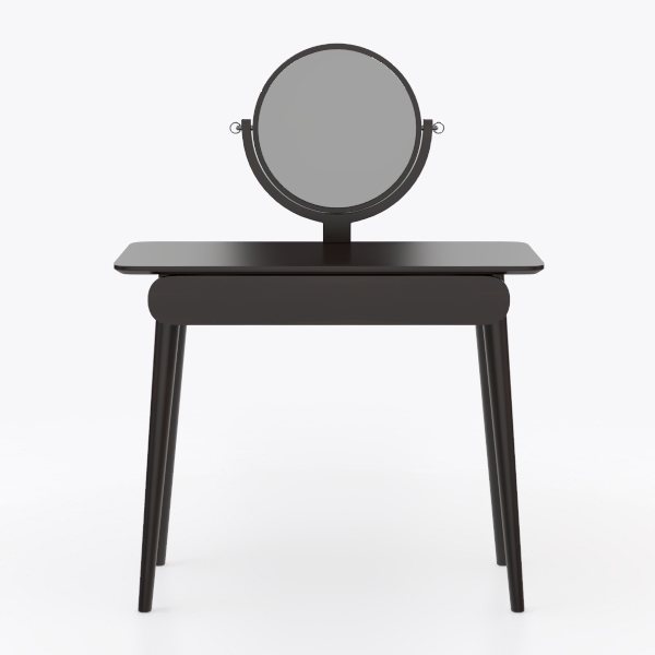 Black Trunk Vanity Makeup Dressing 8 Dimmable Bulb