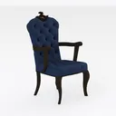 High Back Office Chair with Swivel Function, Adjus Right 45 Degree View