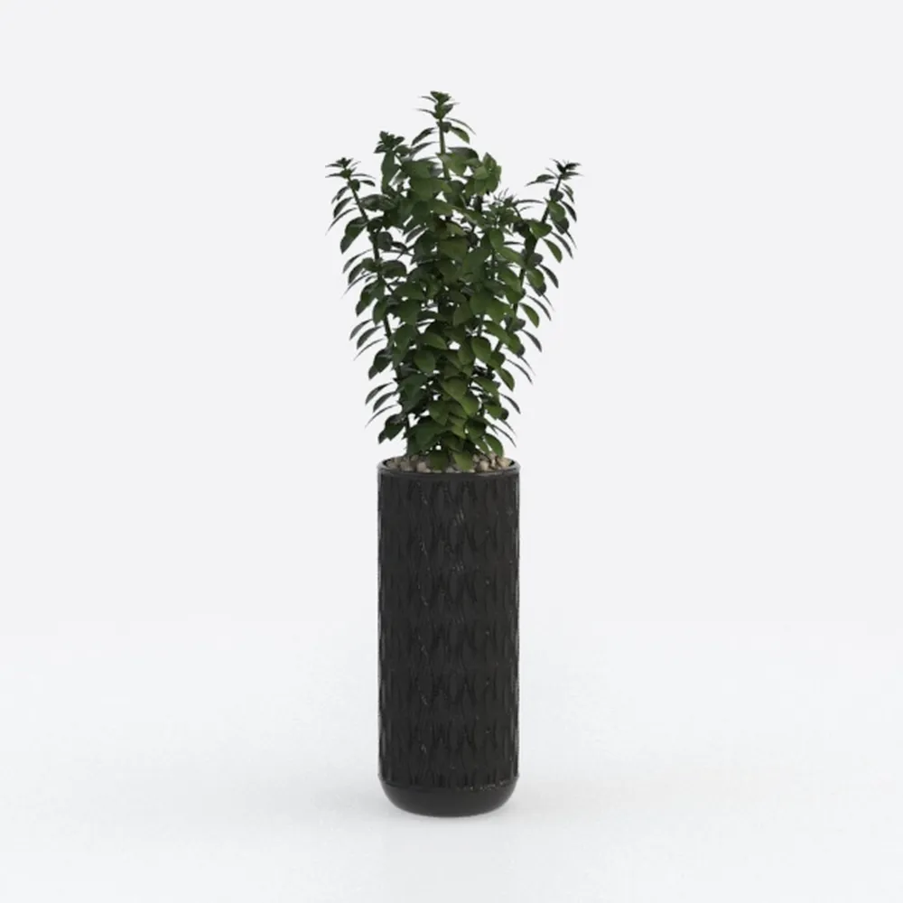 Striped Ceramic-Like Plastic Vase for Flowers, Decorative Floral Arrangement Display, Creative Little Flower Vase