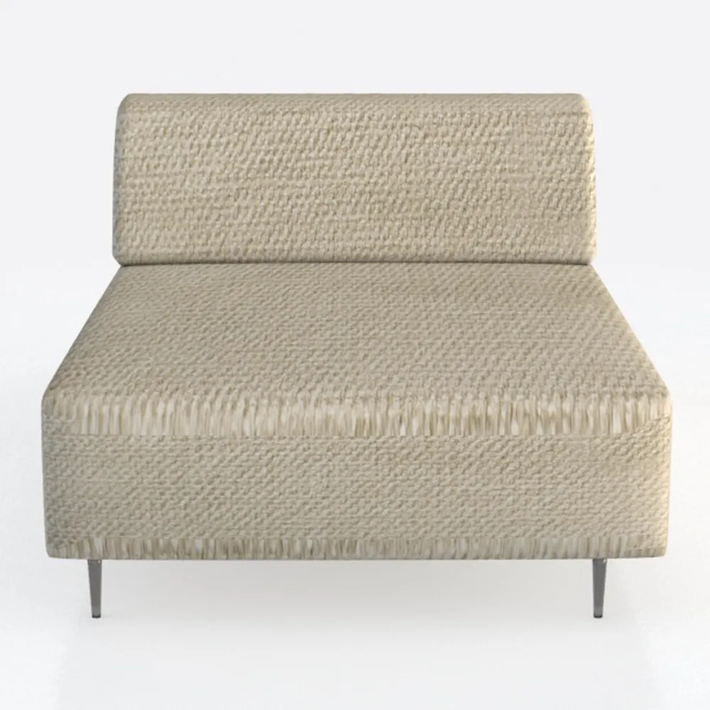 LUCKHAO 27.9" Modular Sectional Sofa, Comfy Cordur