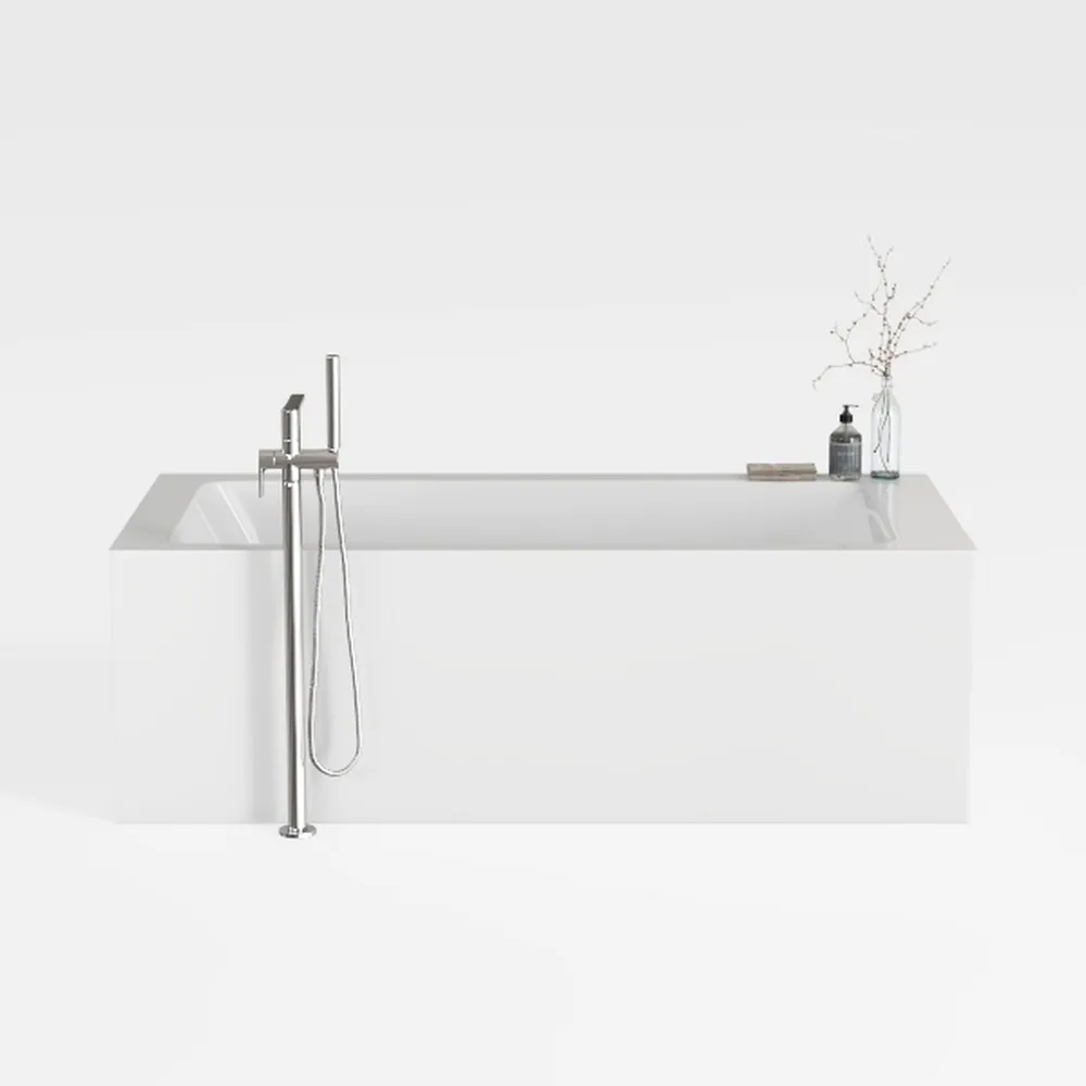 Kaskade 71” - Modern White Freestanding Soaking