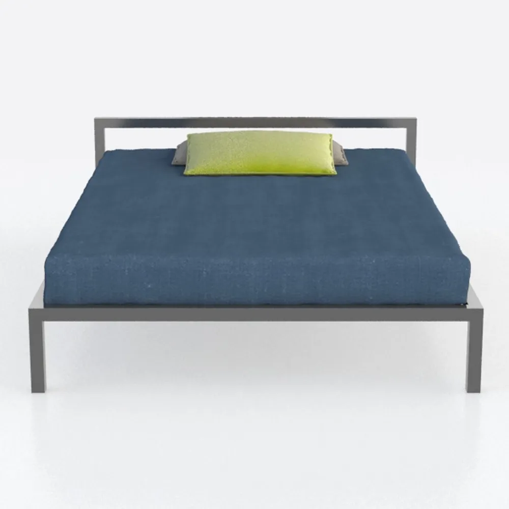 ZINUS Lorelai - Struttura letto king size, 150 x 200 cm, altezza 36 cm, con contenitore sottoletto, piattaforma in metallo con supporto a doghe in acciaio, colore: nero