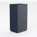 Office Dimensions 18" Deep 2 Drawer Premier Height Right 45 Degree View