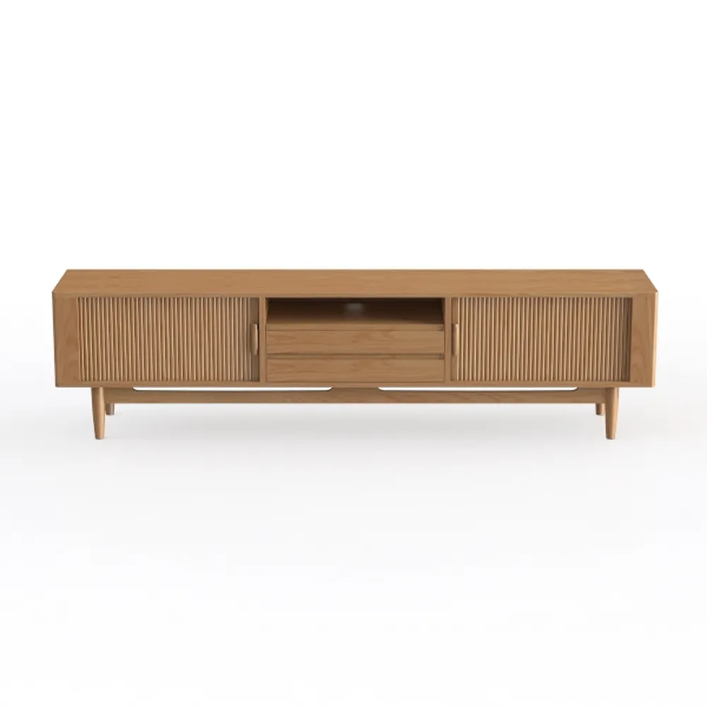 70" TV Console, Mid Century Modern Media Console 