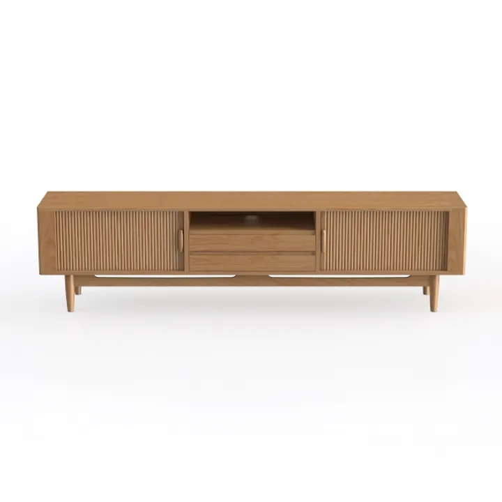 70" TV Console, Mid Century Modern Media Console 