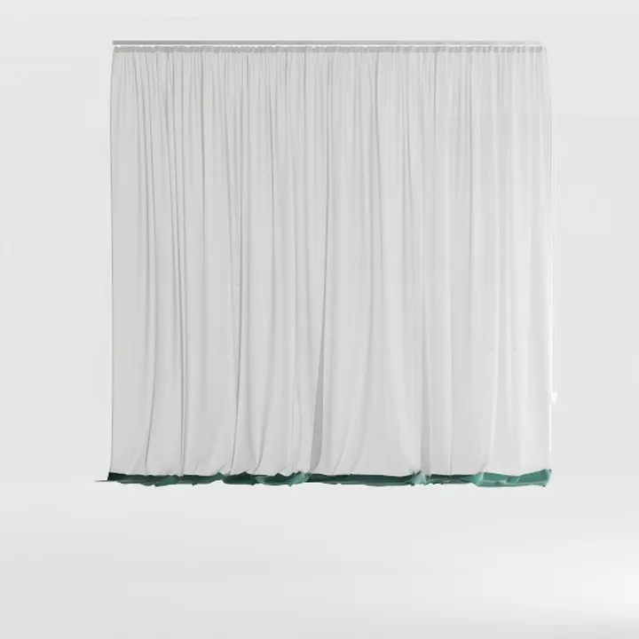 N&Y HOME Fabric Shower Curtain Liner Solid White