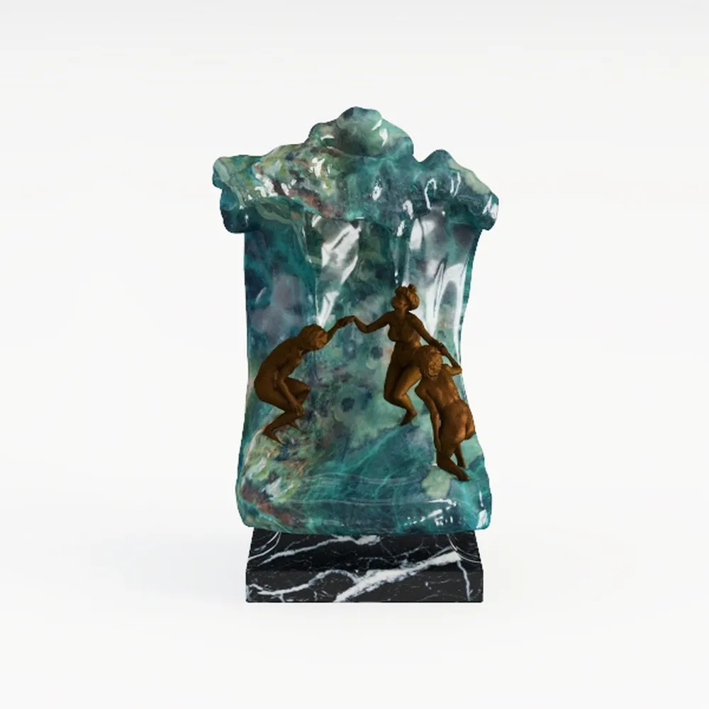 Briful 5.91'' Large Ceramic Rustic Vase Shabby