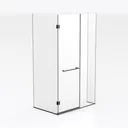 Hinged Foldable Tub Shower Door 48”Wx60”H,Half Right 45 Degree View