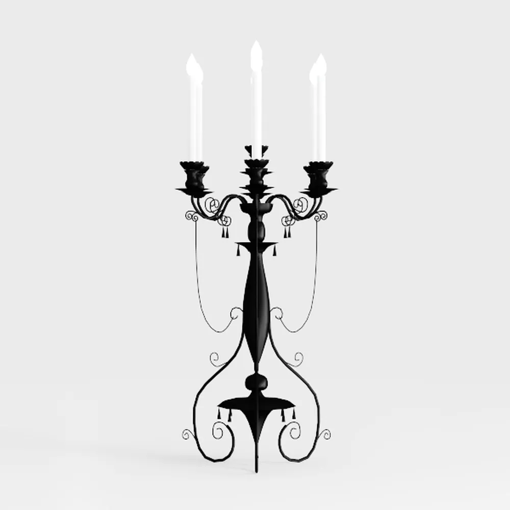 5-Arm Candelabra, Candle Holder, Decorative
