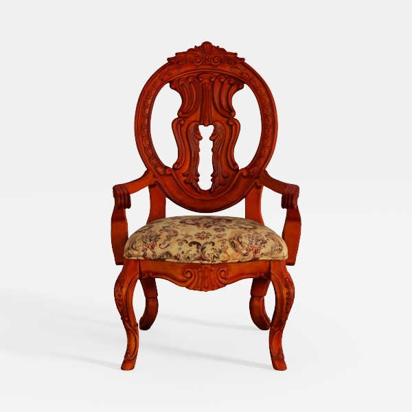 Caprock Brown Cherry and Tan Fabric Dining Chairs