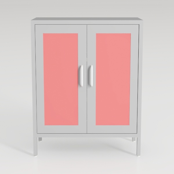 Storage Cabinet,2 Doors Locker Cabinet with Legs