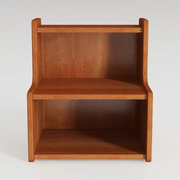 2-Step Wooden Step Stool for Adults & Kids – Non