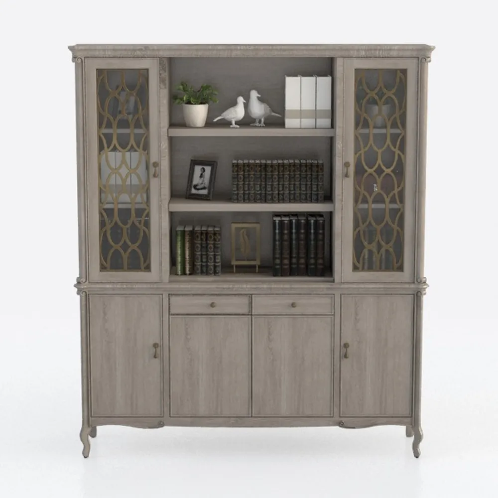 HOSTACK Buffet Cabinet with Storage, Farmhouse