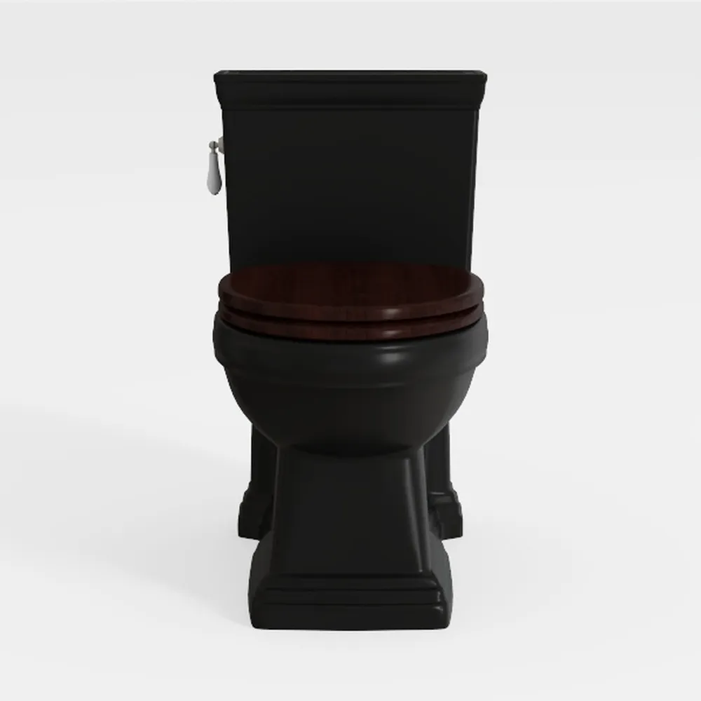 SUPERFLO Black Tall Toilet 21 Inch Extra Tall
