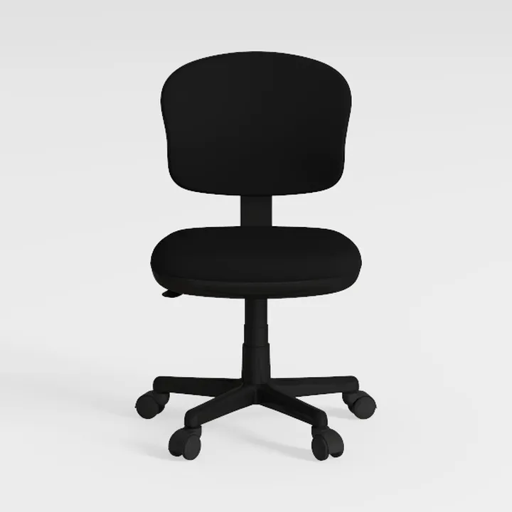 Minimalist Black Fabric Office Task Chair 3D Model
